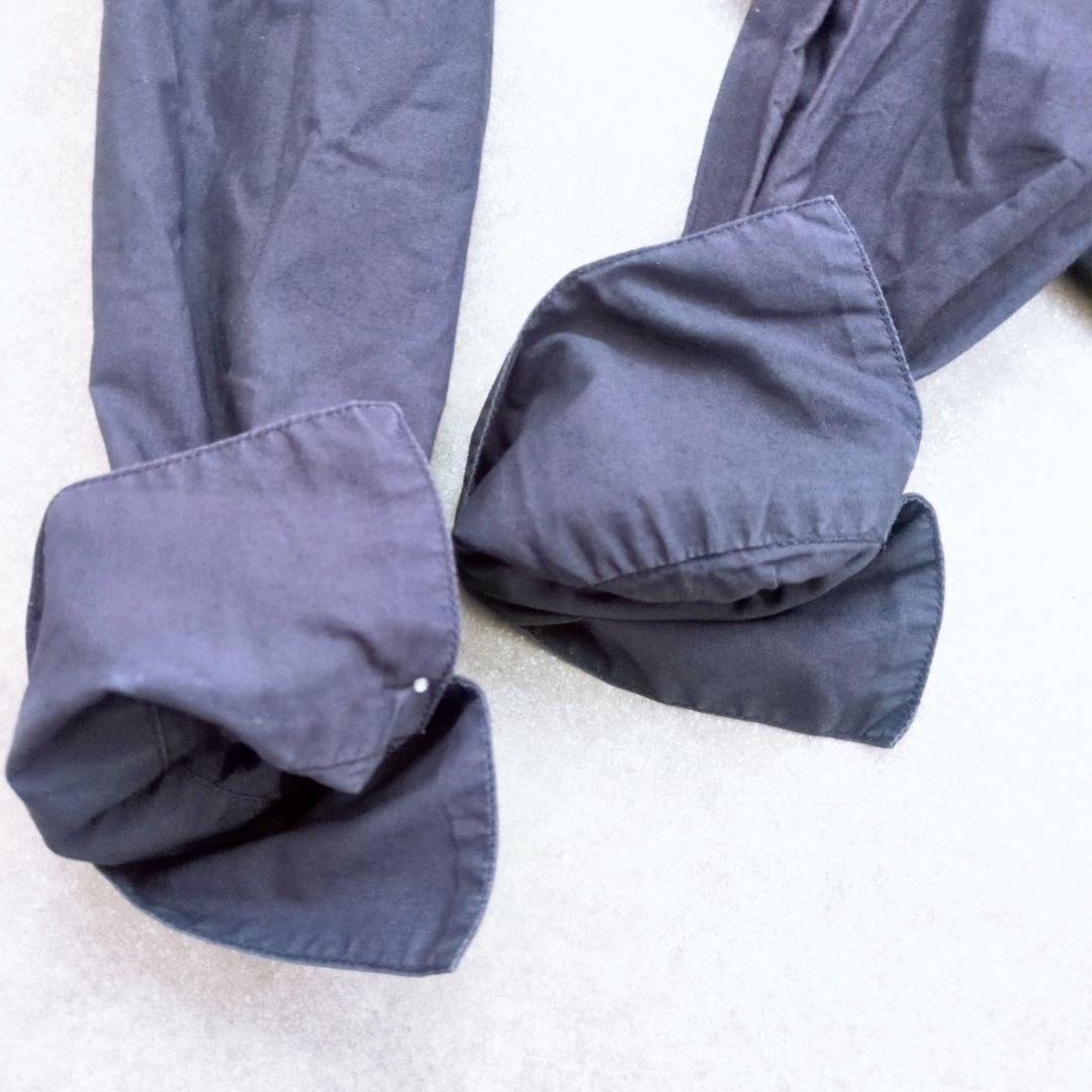 ヌキテパ 刺繍 ポプリンペイズリー ティアード ワンピース ネイビー