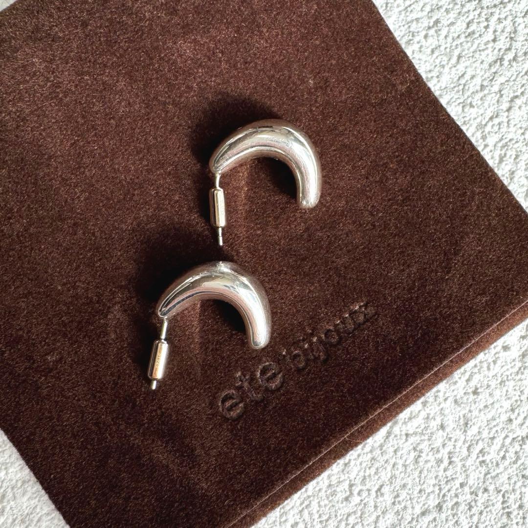 ete bijoux エテ プランプ ピアス シルバー SV925 地金