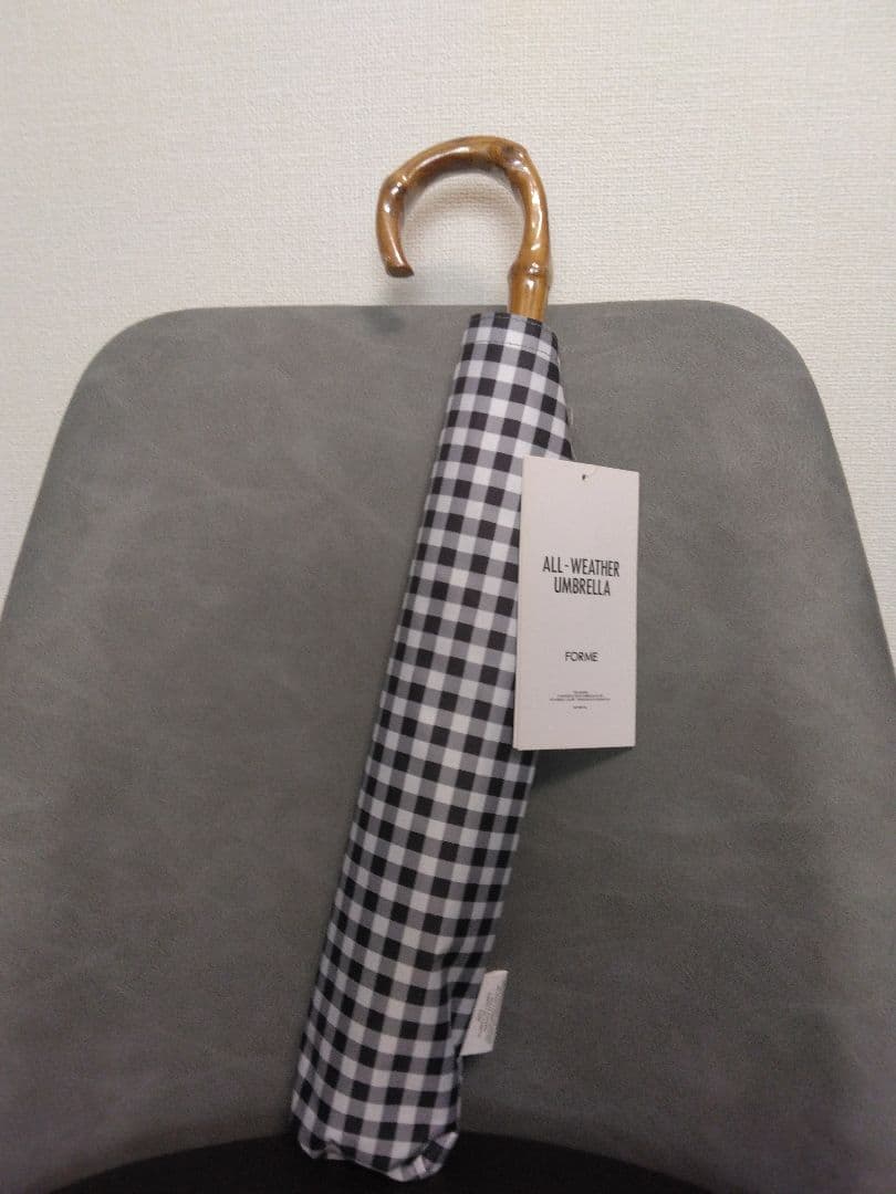 ★FORME ★晴雨兼用折りたたみ日傘　ギンガムチェック