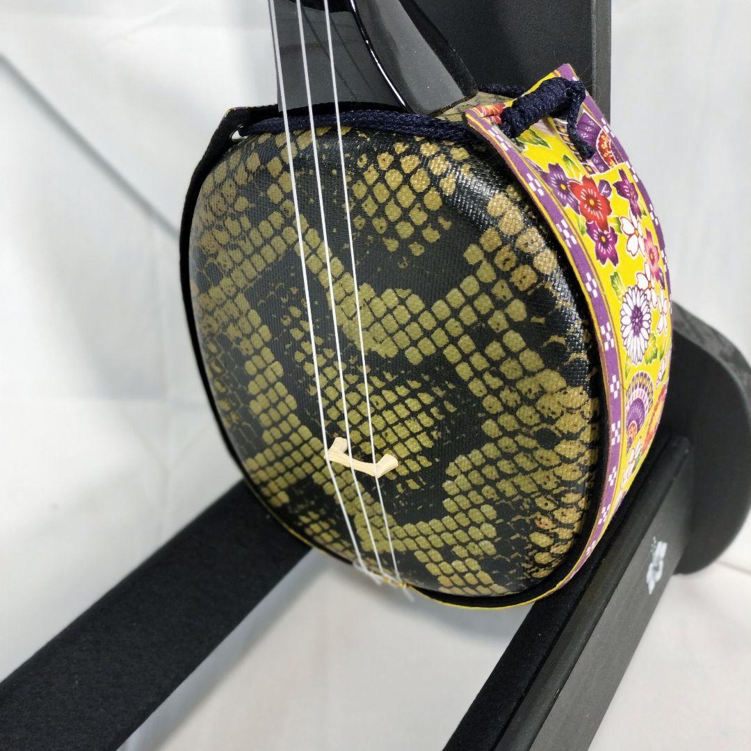 ♪ハンドメイド　沖縄三線スタンド　5丁収納　ブラックカラー♪