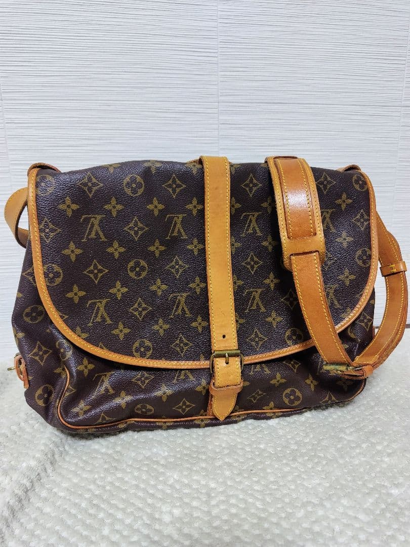 ルイヴィトン　モノグラム ソミュール35 ショルダーバッグ
