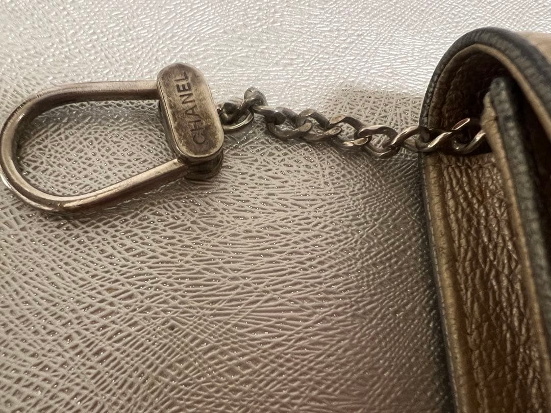 CHANEL キーケース シルバー