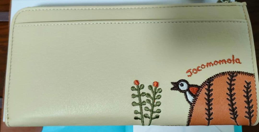 ホコモララの本革長財布　ベージュ　新品未使用