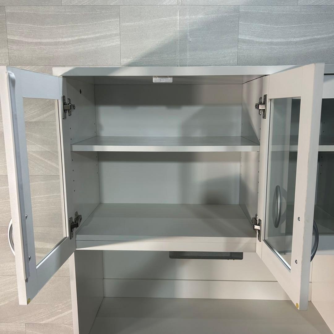 食器棚 シンプル おしゃれ キッチンボード 幅90cm 格安 家具 d3486