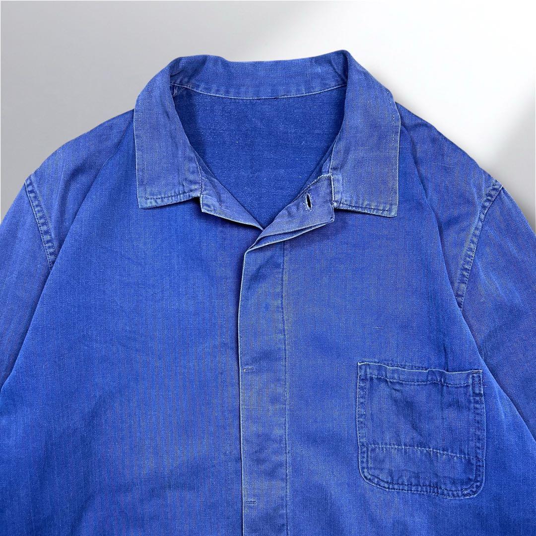 70~80's'ユーロワークジャケット ヘリンボーン織コットン ジャケットXL