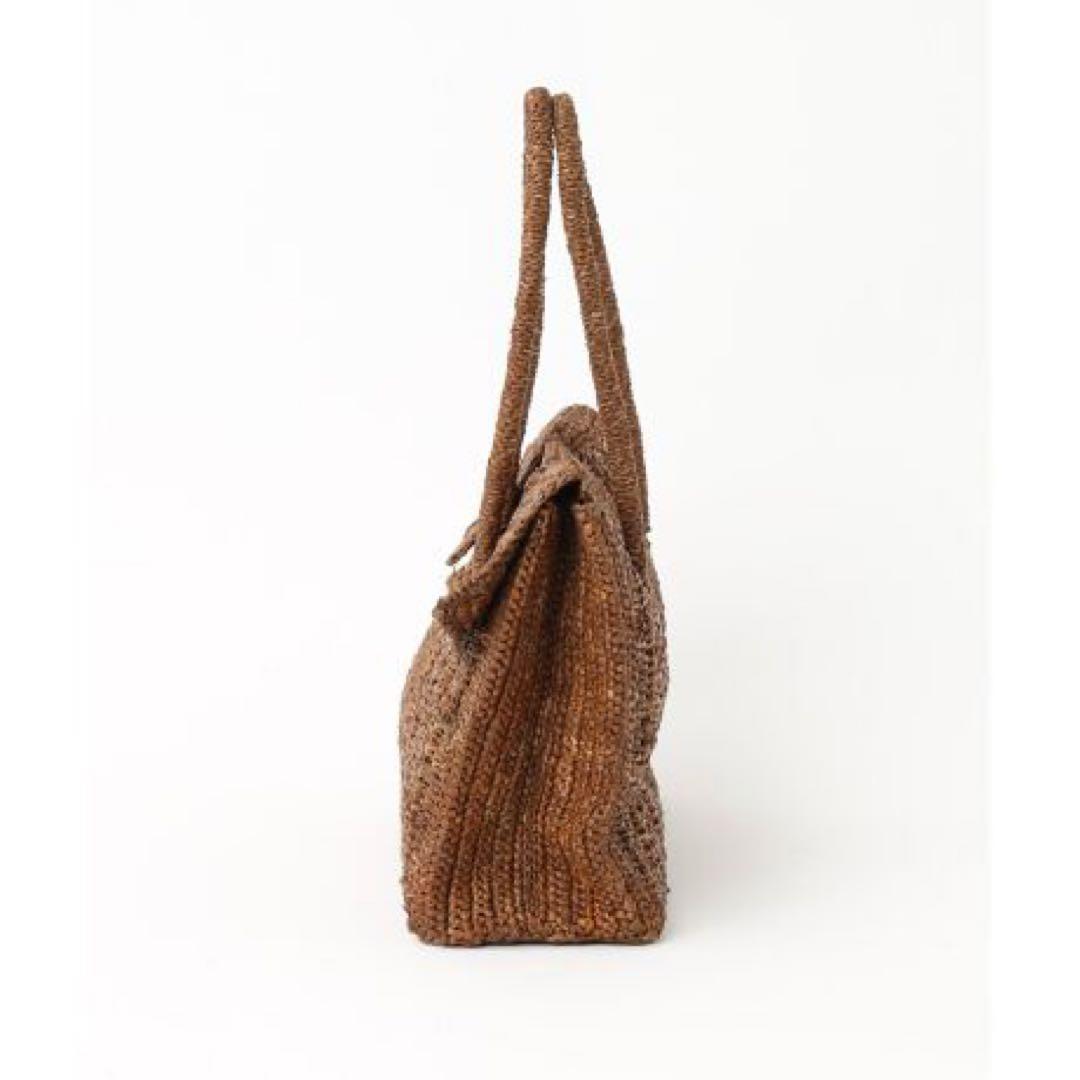 メゾンエヌアッシュパリ【美品】DAHLIA MINI Bag ラフィアバッグ