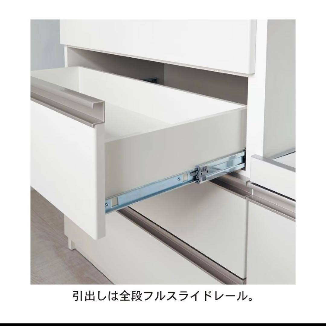 【専用】9on　ベルメゾン 食器棚 キッチンボード 日本製 120cm 白