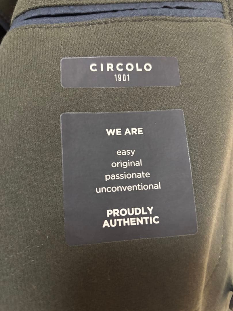 CIRCOLO1901チルコロ1901 カシミヤタッチジャージーダブルジャケット