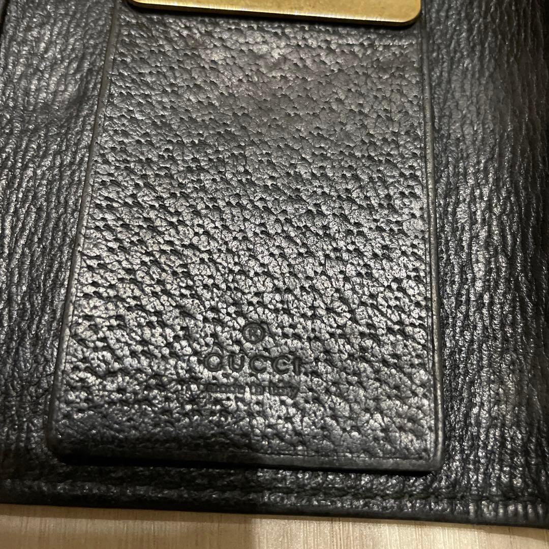 GUCCI アニマリエ ブラックレザー キーケース