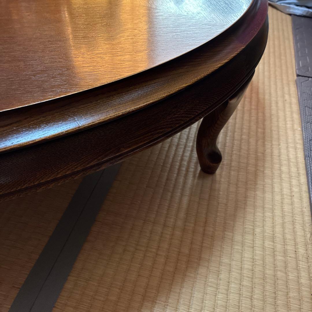 木製丸テーブル　直径112cm