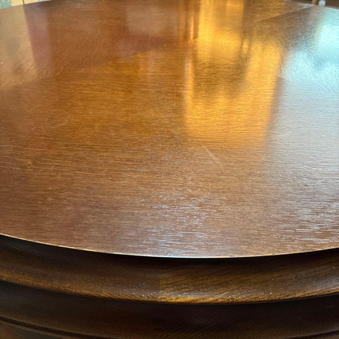 木製丸テーブル　直径112cm