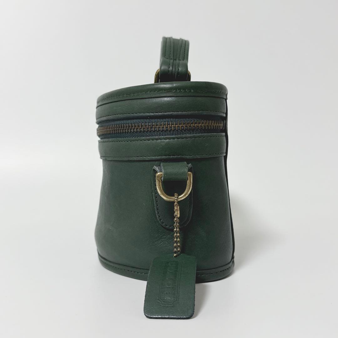 【24時間以内発送】コーチ 9955 バニティ バッグ レザー グリーン