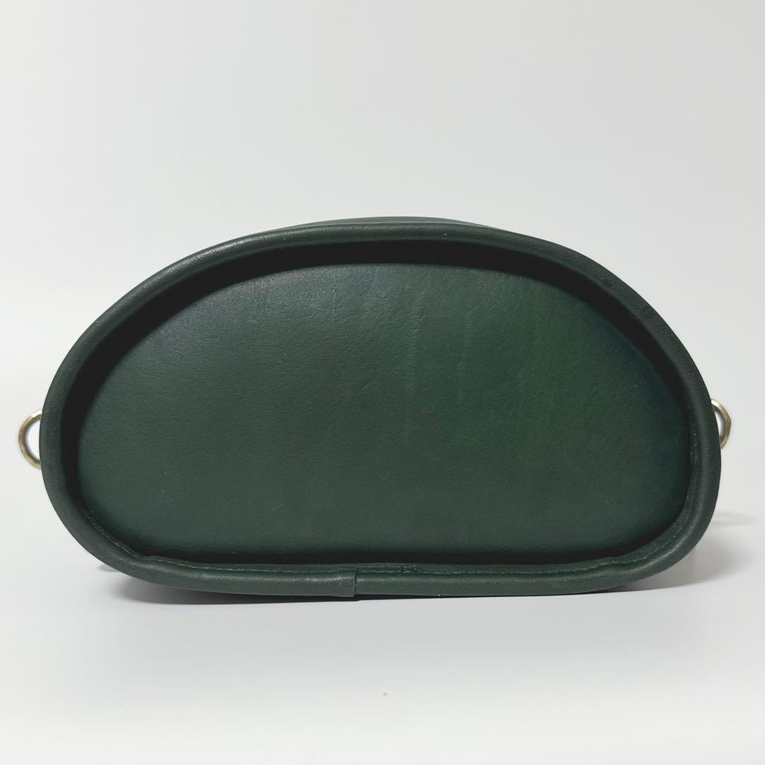 【24時間以内発送】コーチ 9955 バニティ バッグ レザー グリーン