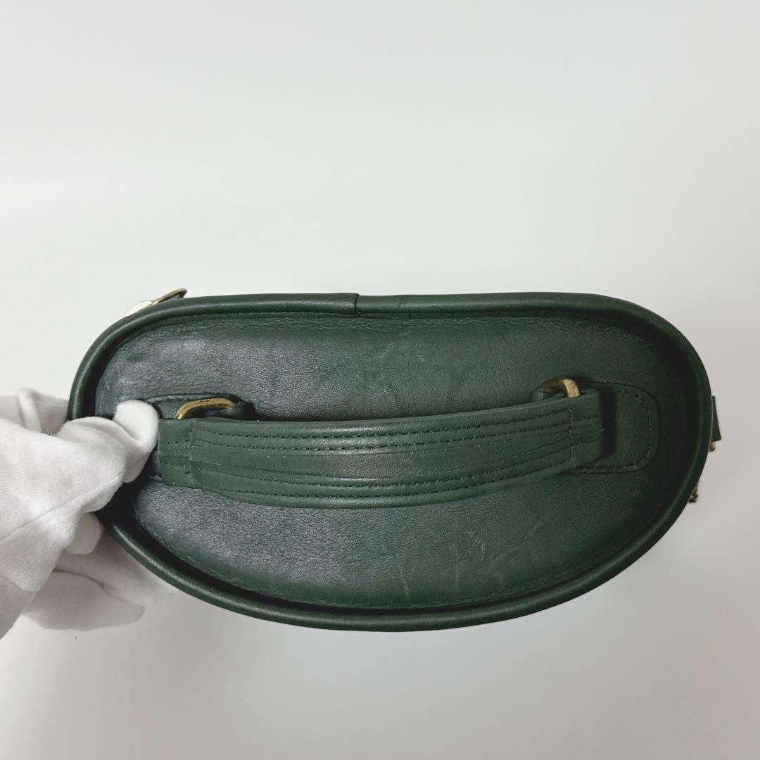 【24時間以内発送】コーチ 9955 バニティ バッグ レザー グリーン