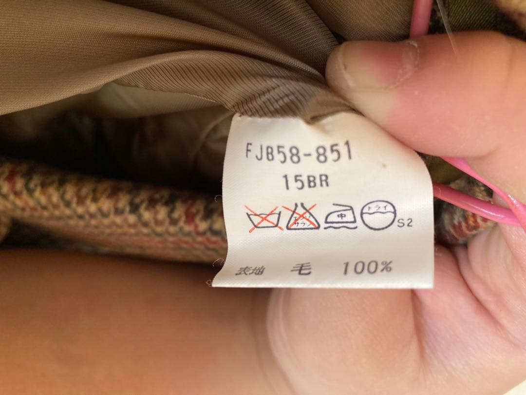 Barberry チェック柄 テーラードジャケット