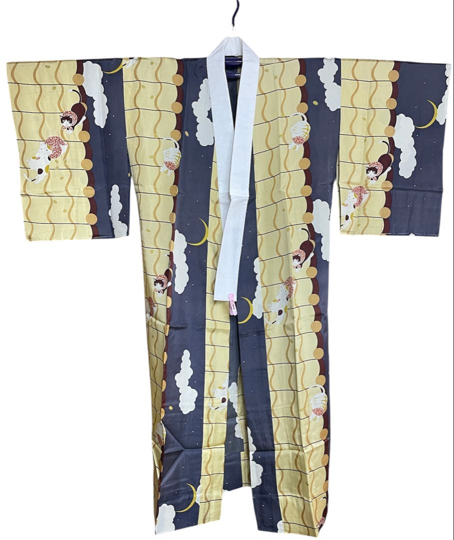 猫柄　長襦袢　訳あり