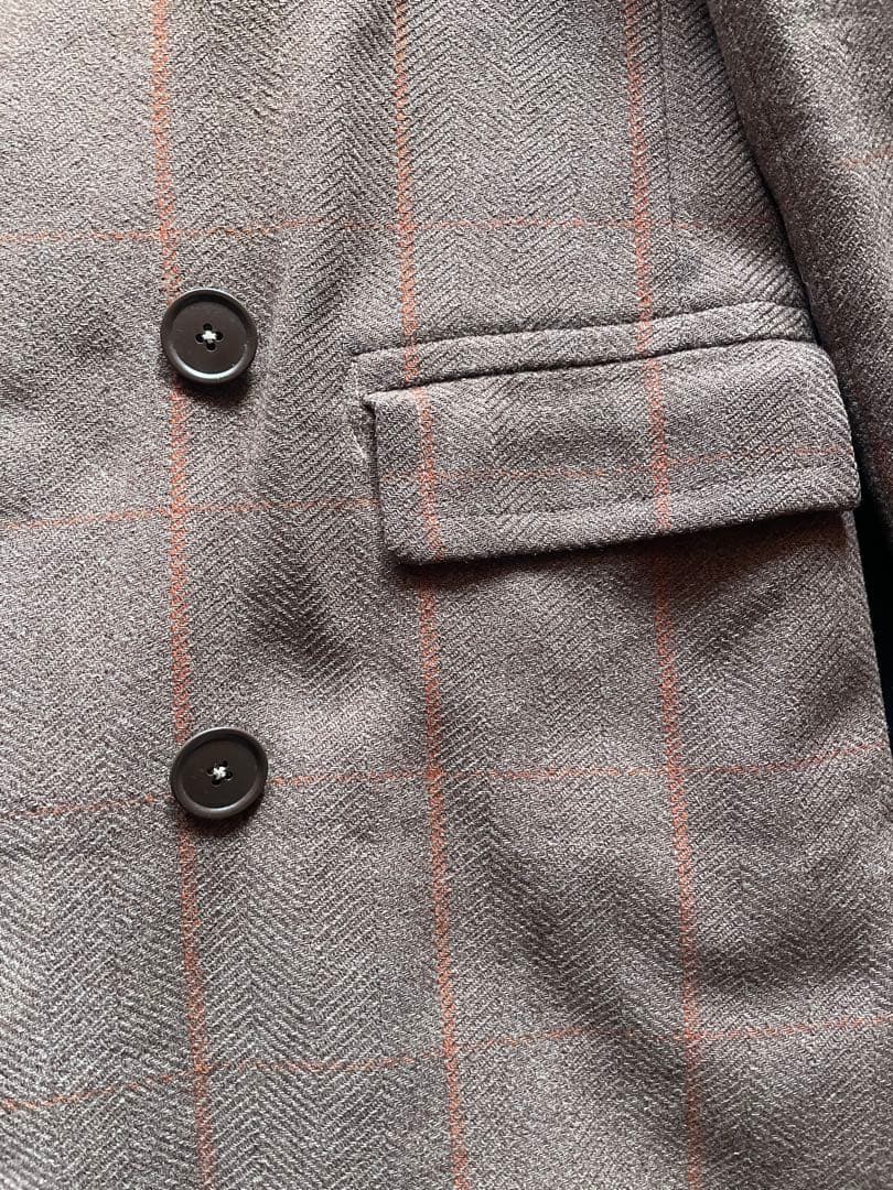 40's 英国製CC41ウィンドウペン柄 ダブルブレストチェスターコート