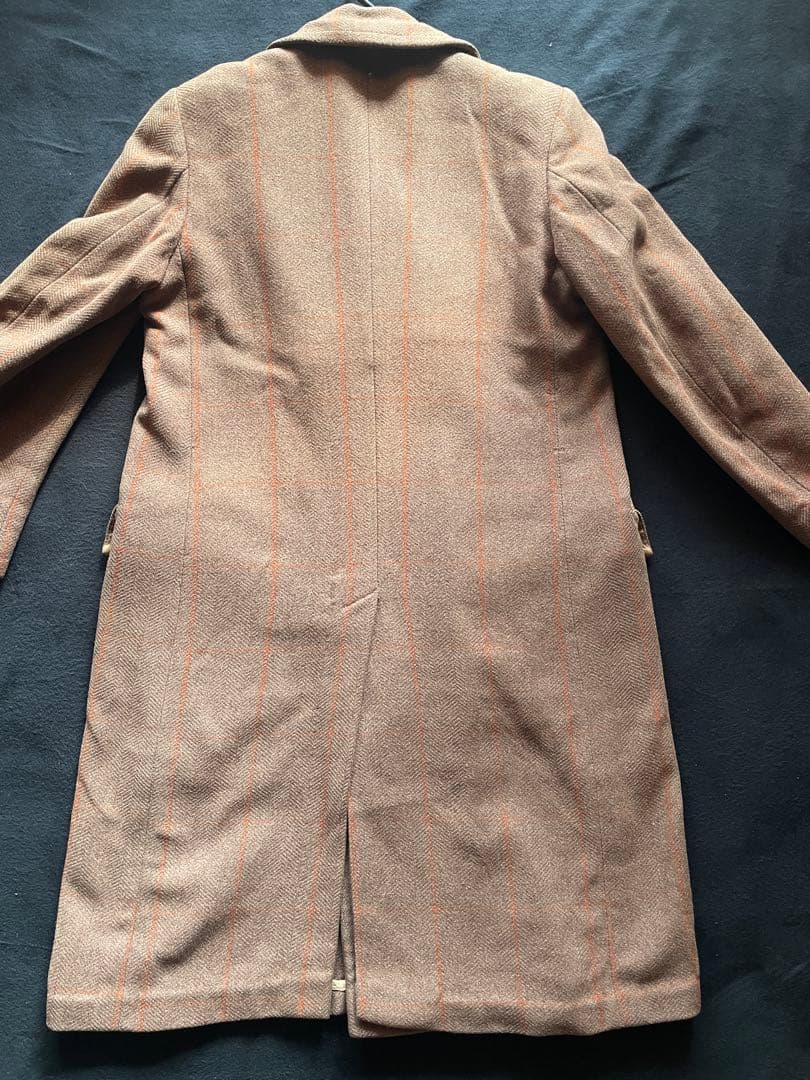 40's 英国製CC41ウィンドウペン柄 ダブルブレストチェスターコート