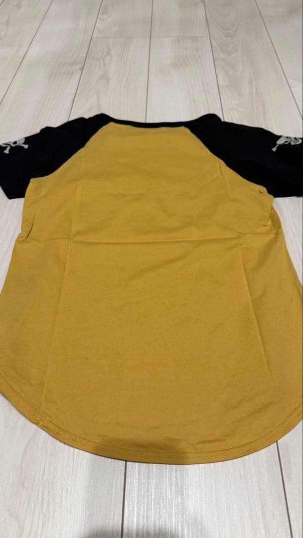 Hysteric 半袖ラグランTシャツ マスタード/ブラック