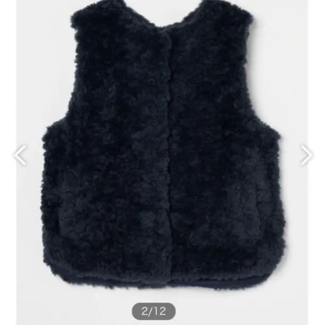 〈three dots スリードッツ 〉 アップサイクル エコファー ベスト