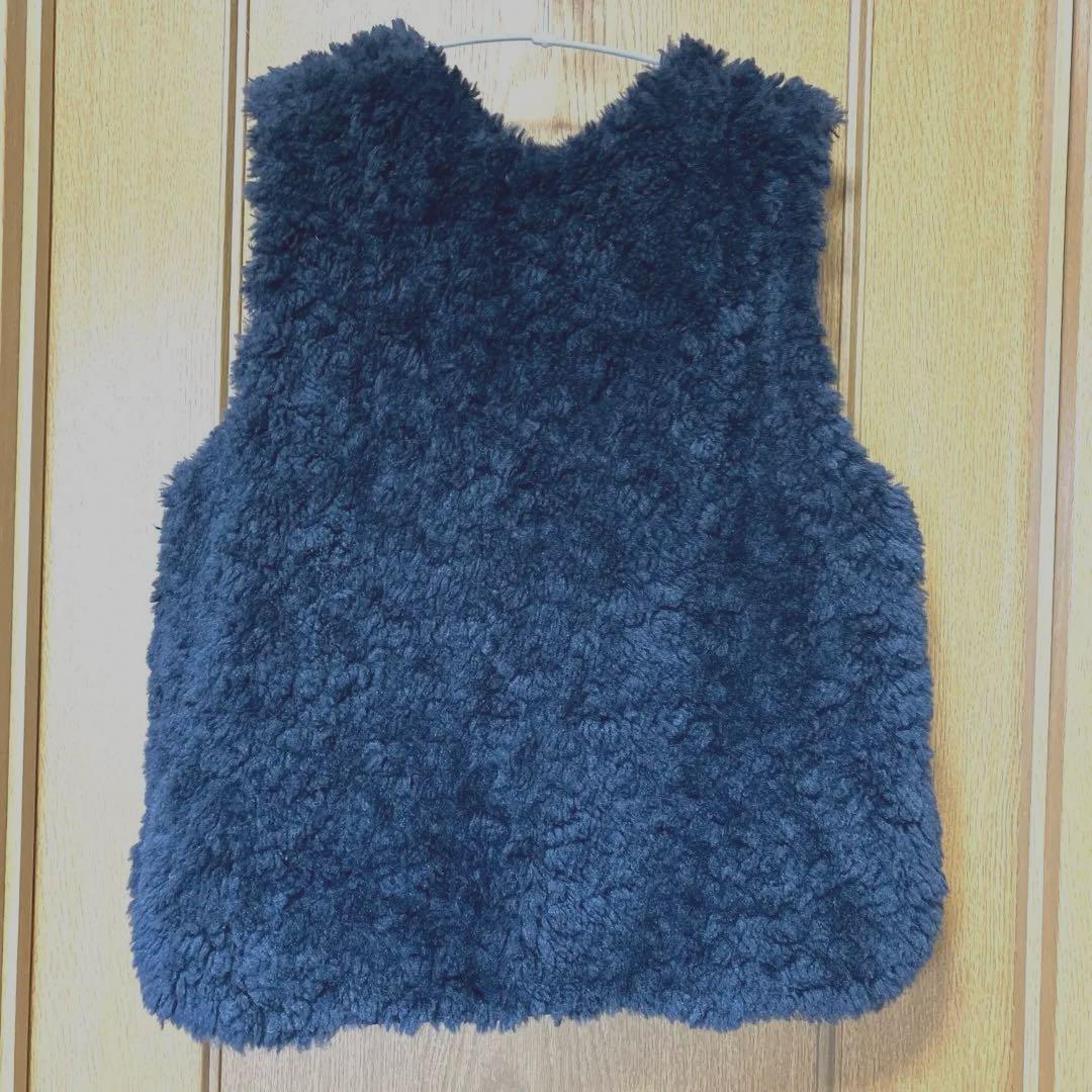 〈three dots スリードッツ 〉 アップサイクル エコファー ベスト