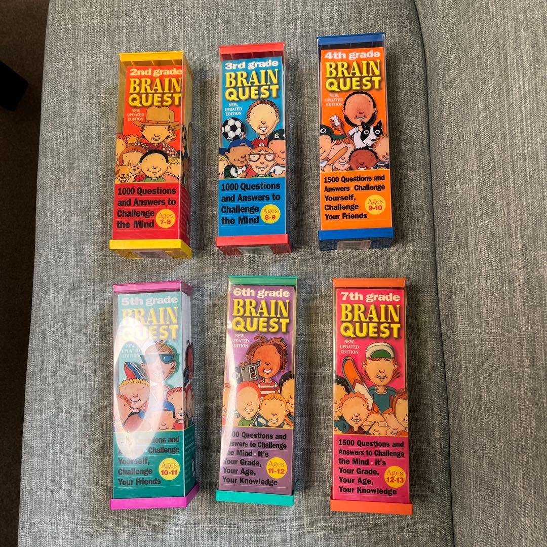 英語教材Brain Quest クイズカード英語7歳から13歳全て英語　難問