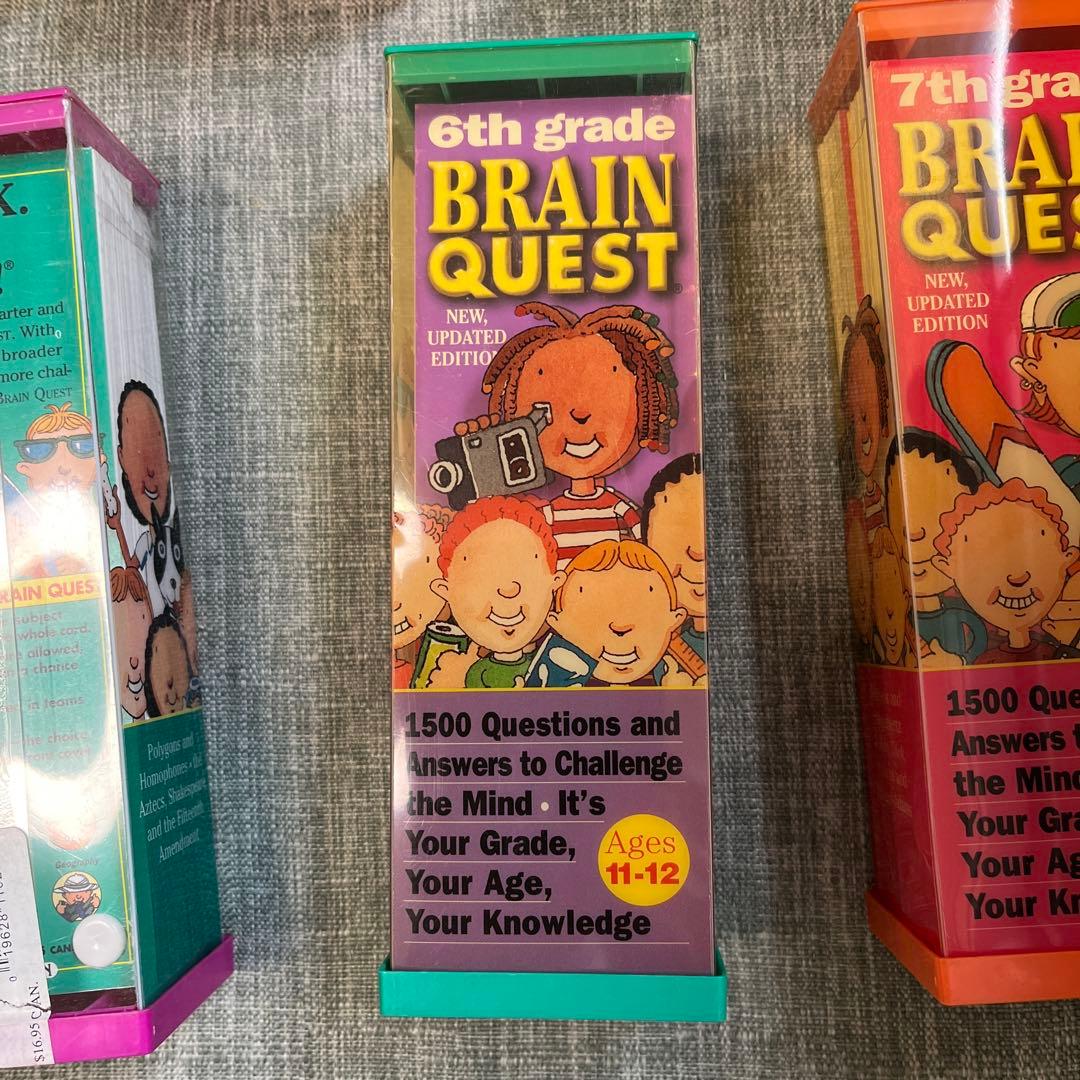 英語教材Brain Quest クイズカード英語7歳から13歳全て英語　難問