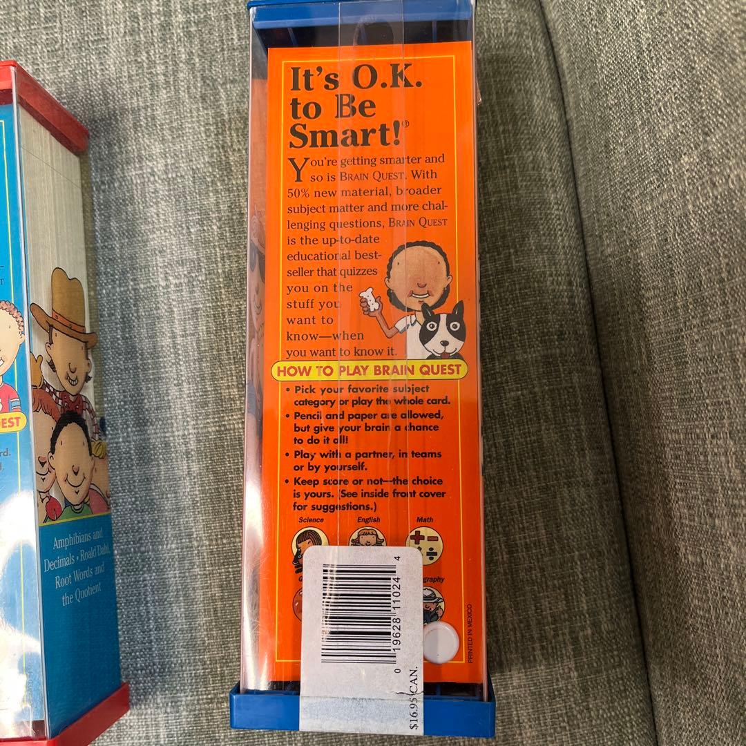 英語教材Brain Quest クイズカード英語7歳から13歳全て英語　難問