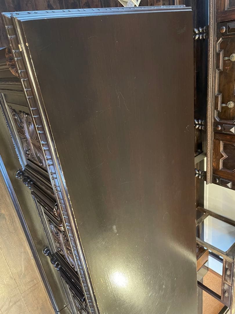 カウンター フラットトップカウンターテーブル アンティーク 店舗什器