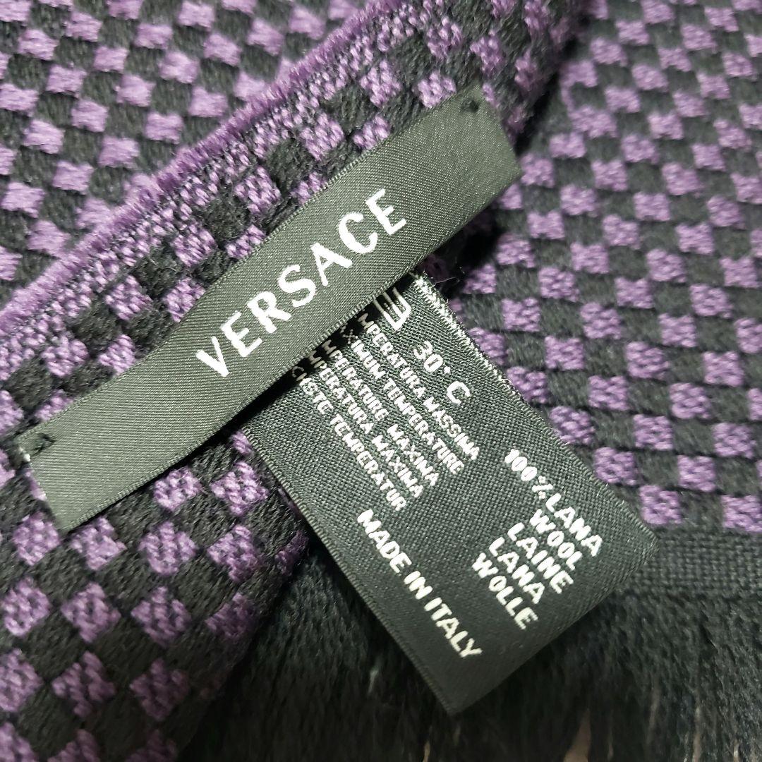 VERSACE ヴェルサーチ メデューサ ウール100％マフラー 美品