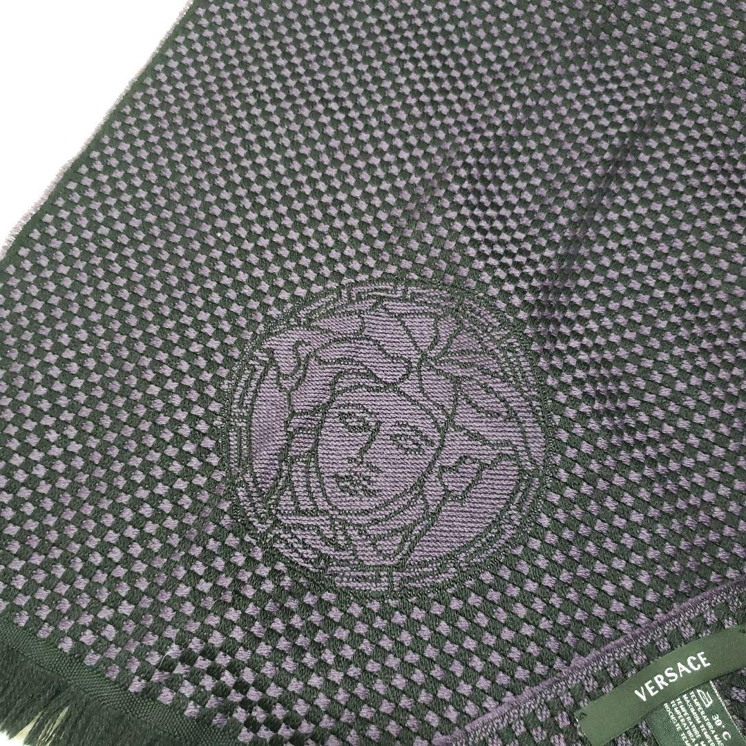 VERSACE ヴェルサーチ メデューサ ウール100％マフラー 美品
