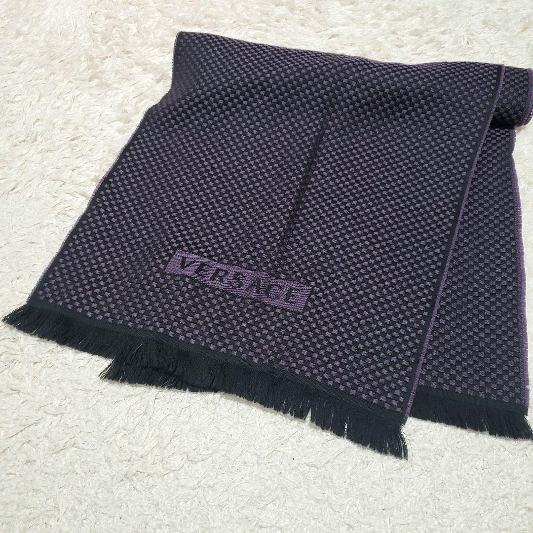 VERSACE ヴェルサーチ メデューサ ウール100％マフラー 美品