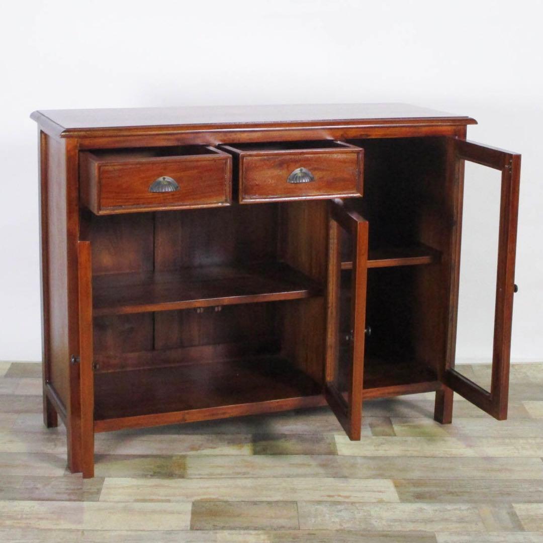 A 新品 アジアン キャビネット アンティーク カントリー 本棚 食器棚 飾り棚