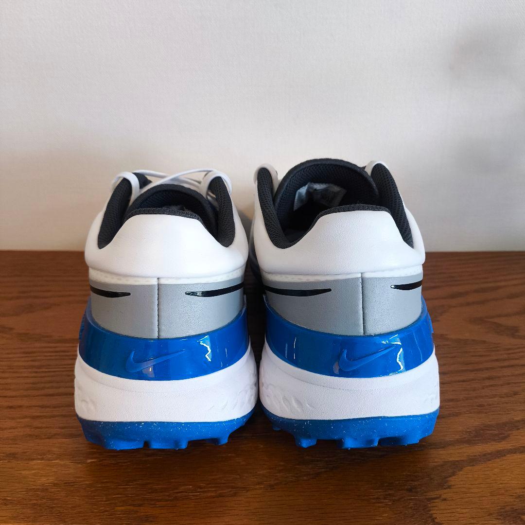 【かぶぬし】ナイキ　ゴルフシューズ　インフィニティプロ2　白　青　27.0