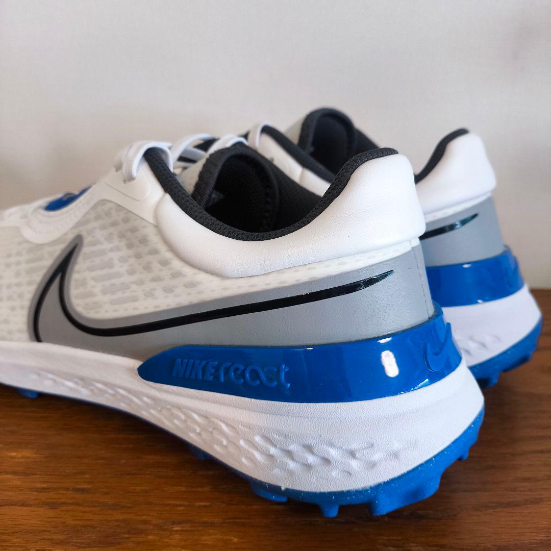 【かぶぬし】ナイキ　ゴルフシューズ　インフィニティプロ2　白　青　27.0