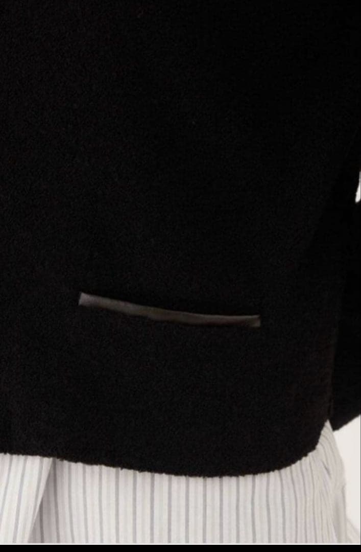 美品 ギャルリーヴィー ファインブークレー クルーネック ジャケット ウール