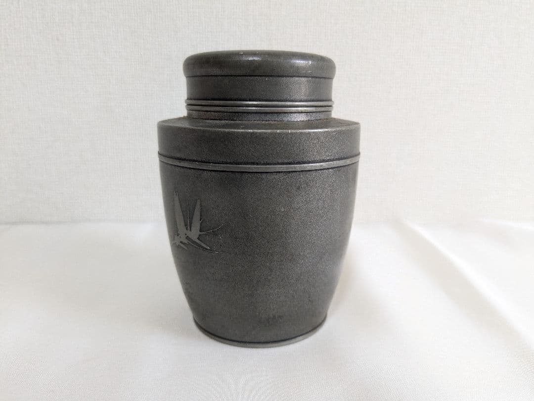 林亭瑞製 錫製 茶壺 茶筒 茶道具