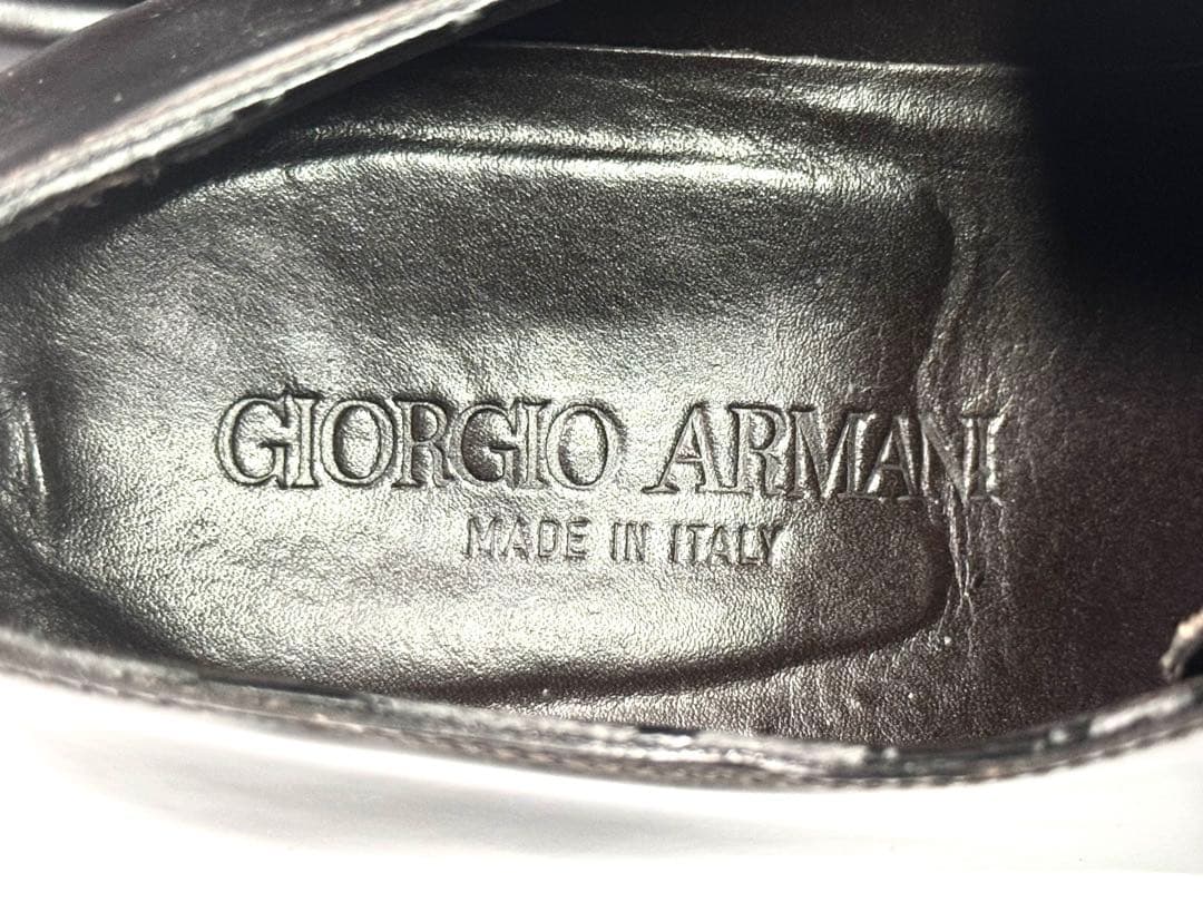 【GIORGIO ARMANI】カジュアルレザーシューズ　40 1/2