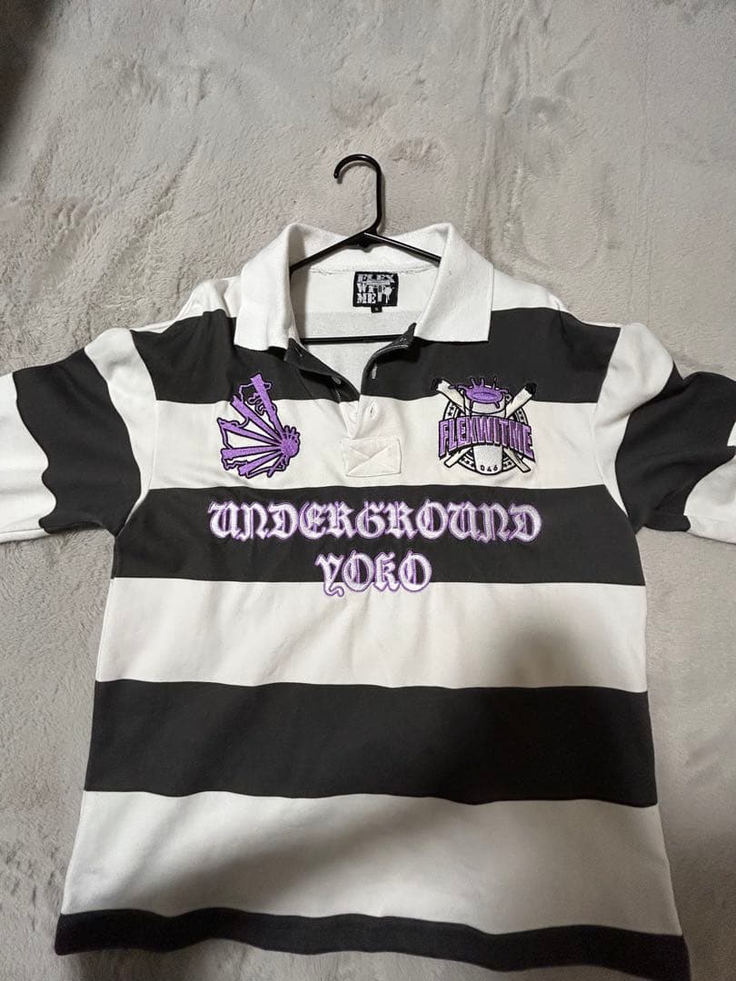 flex wit me長袖ポロシャツ