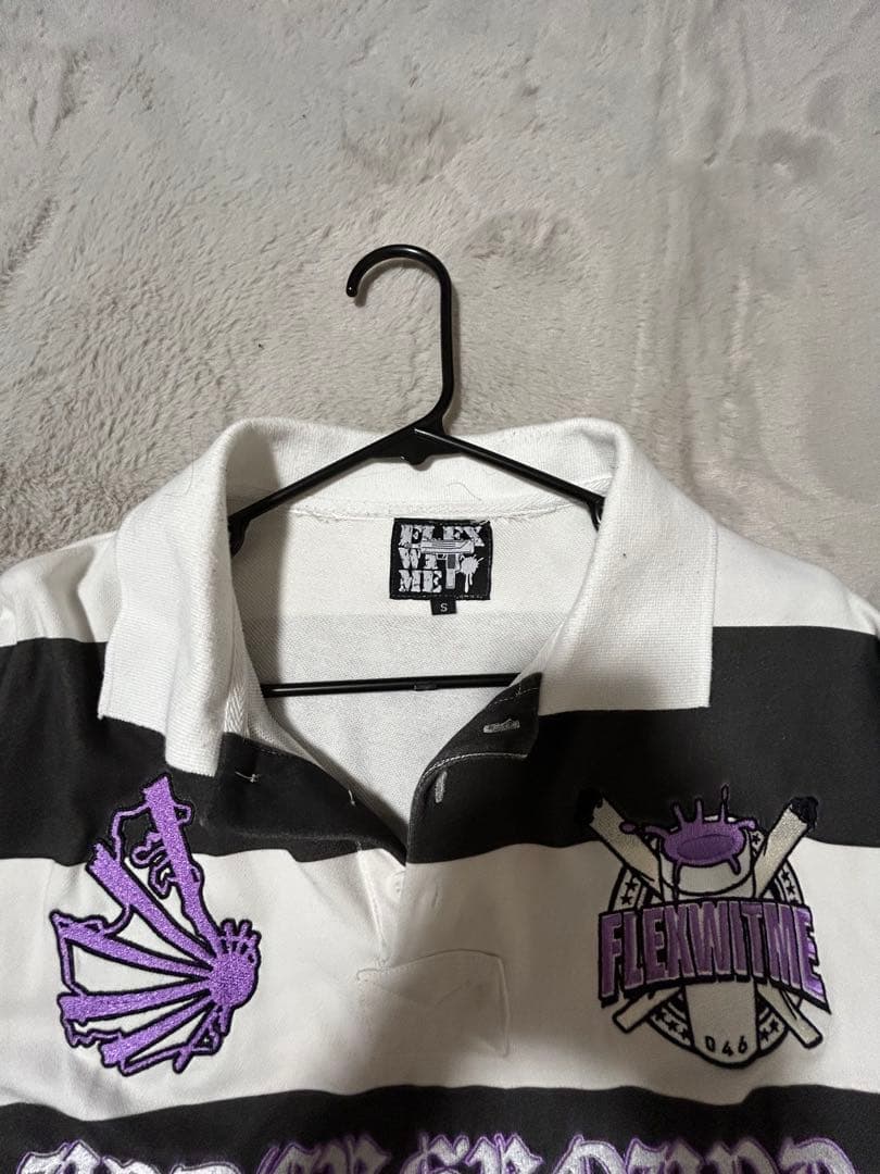 flex wit me長袖ポロシャツ