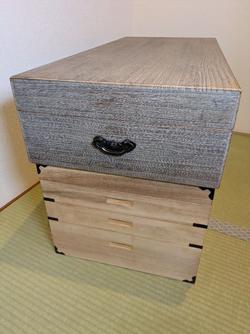 桐箱　衣装箱　ケース　2個セット