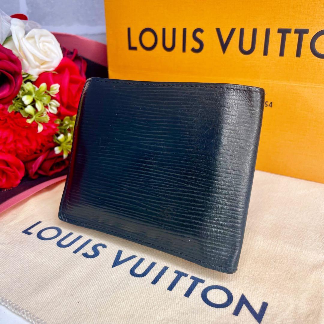 ✨新型✨ルイヴィトン ポルトフォイユマルコ NM エピ ノワール 2つ折り財布