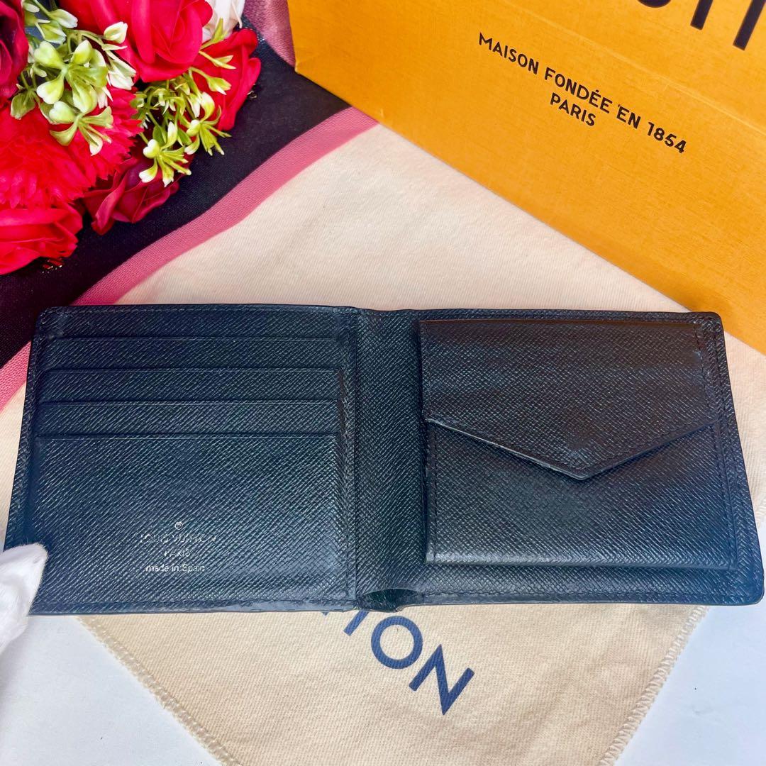 ✨新型✨ルイヴィトン ポルトフォイユマルコ NM エピ ノワール 2つ折り財布