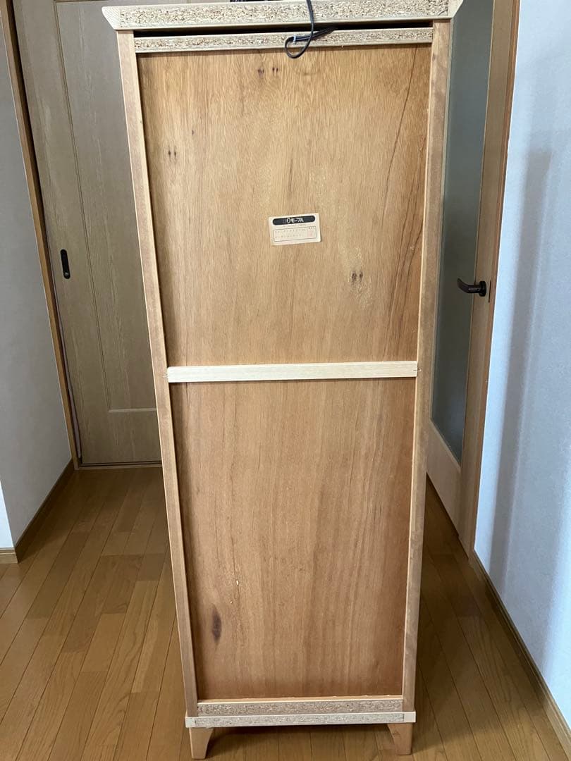 キュリオケース(ガラスケース) 日本製　ナチュラル(キャメル)