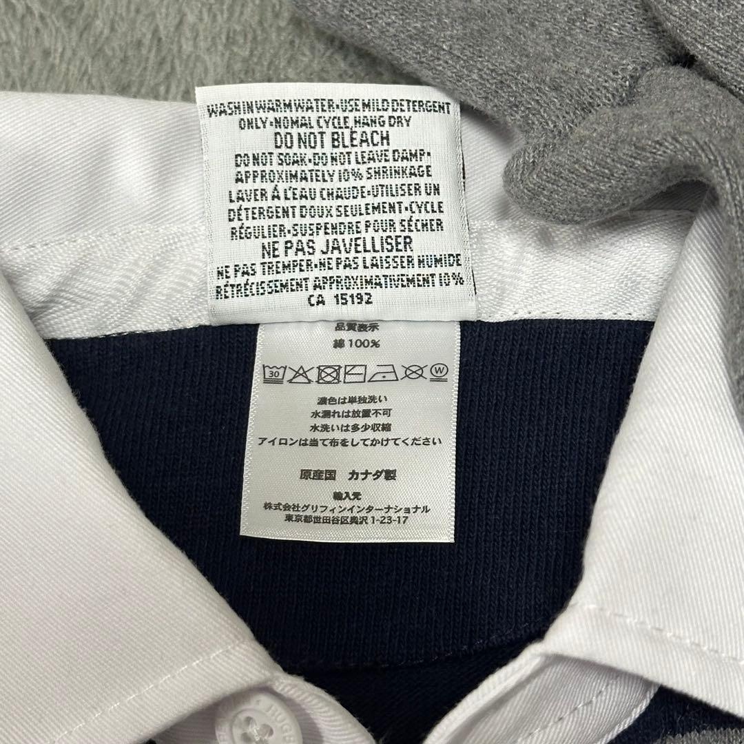 SHIPS 別注 ラグビーカラー　ロングスリーブシャツ　復刻旧タグ XL