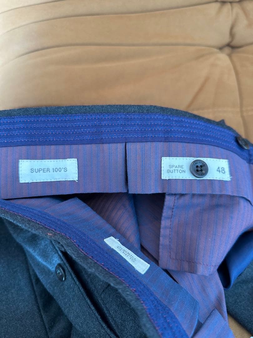 INCOTEX スラックス SLIMFIT サイズ48 SUPER 100'S