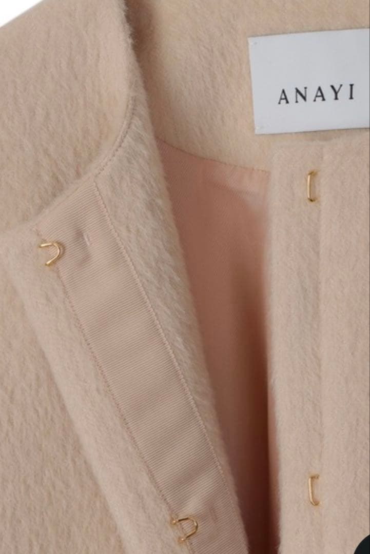 美品✨アナイ ANAYI アルパカ　シャギー　コート