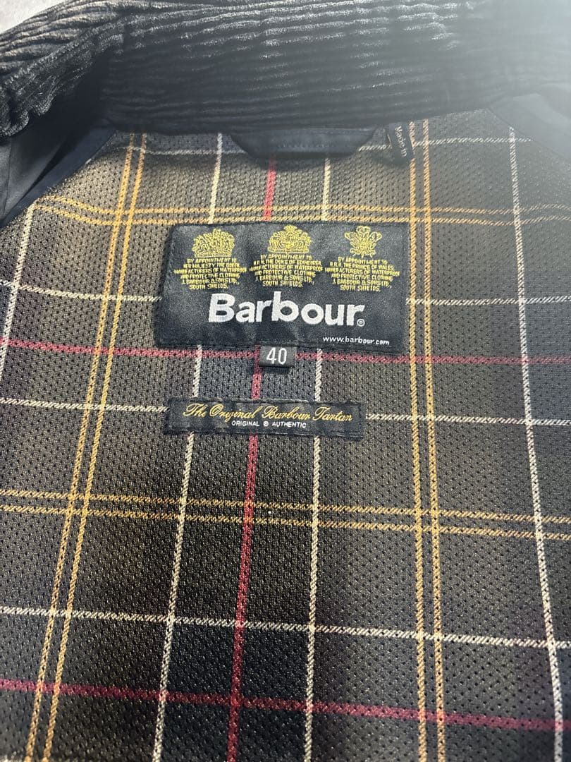 美品　19SS Barbour BEDALE SL ノンオイル　ピーチド　40