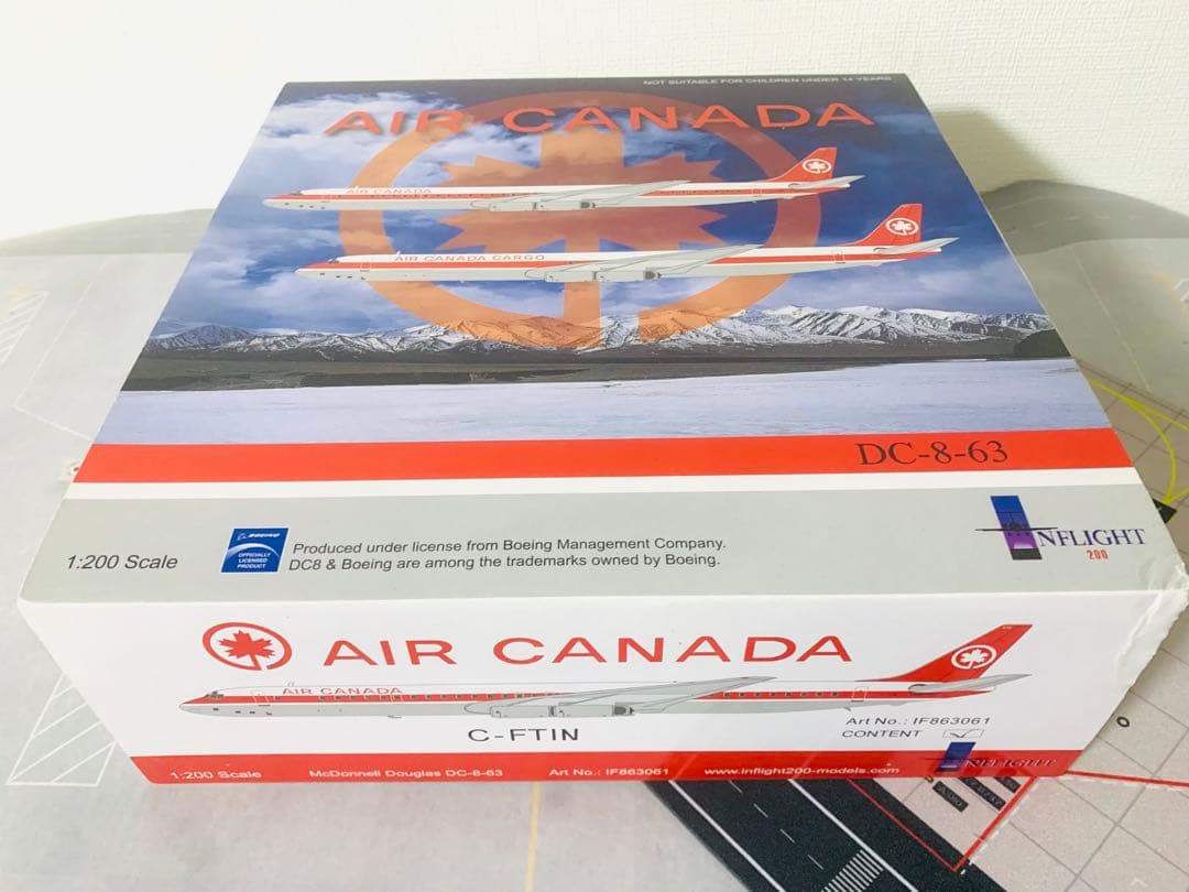 インフライト１／２００エアカナダＤＣ－８－６３金属製ダイキャストモデル完成品
