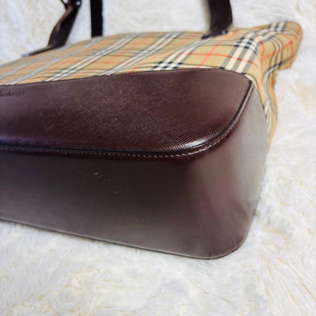 Burberry ヴィンテージ トートバッグ シャドーホース ノヴァチェック